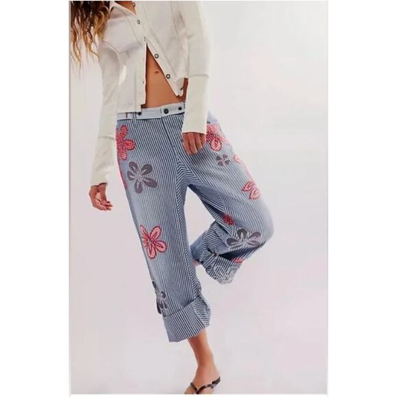 We The Free Hot Tropics Cuffed Harem Pants Size 12
